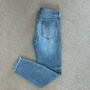 Pistola Arielle Skinny Scissor Cut Hem Jean Distressed